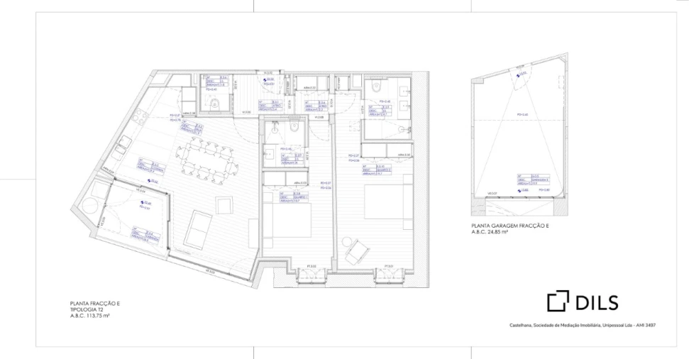 Apartamento T2 para Venda em Lordelo do Ouro e Massarelos Planta 1
