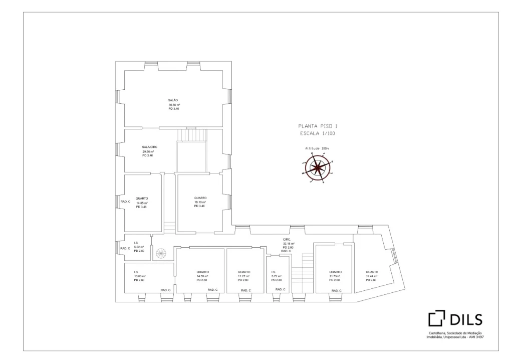 Moradia T7 para Venda em Carnide Planta 2