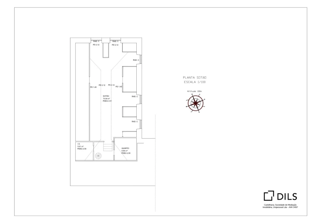 Moradia T7 para Venda em Carnide Planta 4