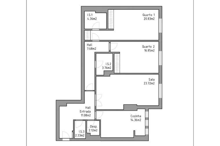 Apartamento T2 para Venda em Rio Tinto Planta 1