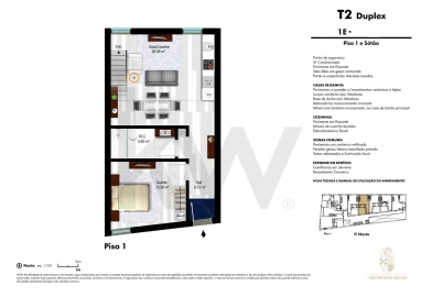 Apartamento T2 para Venda em Requeixo, Nossa Senhora de Fátima e Nariz