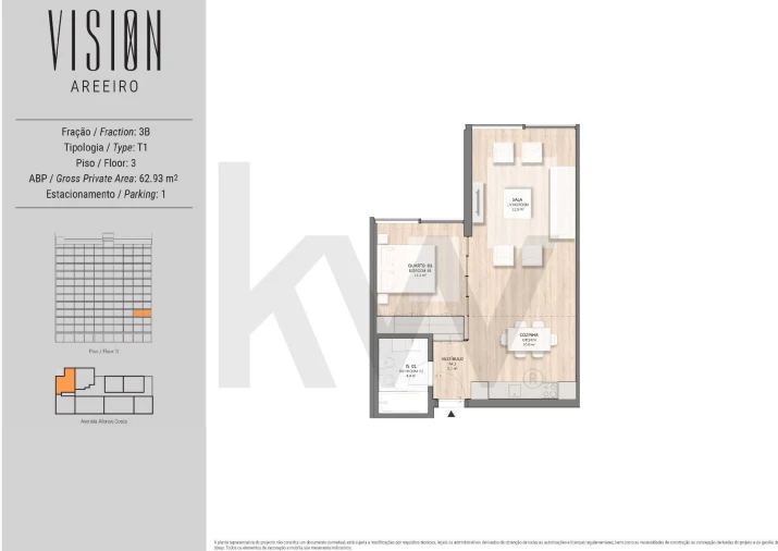 Apartamento T1 para Arrendamento em Areeiro Foto 24