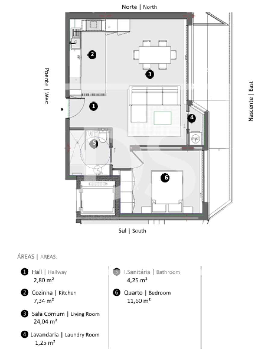 Apartamento T1 para Venda em Santa Maria Maior e Monserrate e Meadela Foto 14