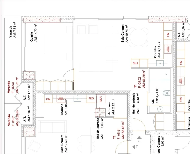 Apartamento T1 para Venda em Ramalde Planta 1