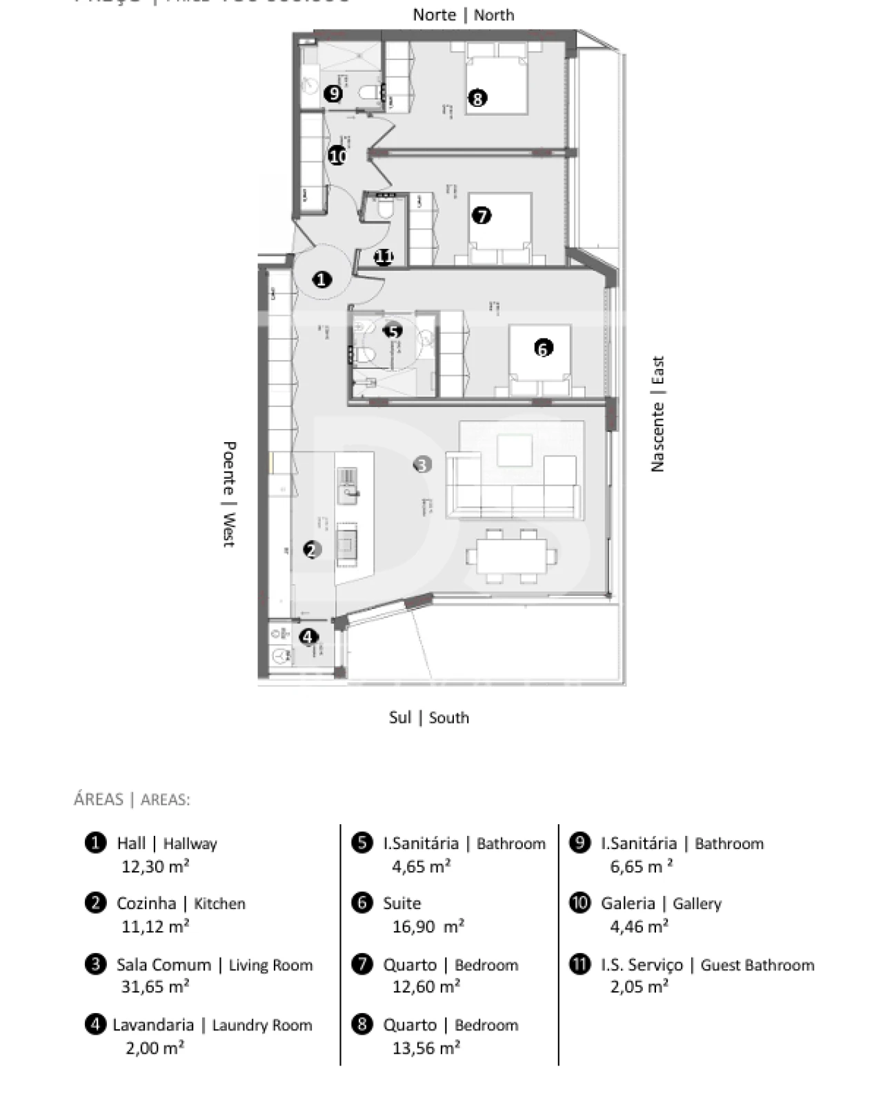 Apartamento T3 para Venda em Santa Maria Maior e Monserrate e Meadela Foto 20