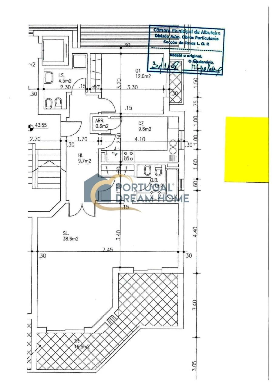 Apartamento T4 para Venda em Albufeira e Olhos de Água Planta 1