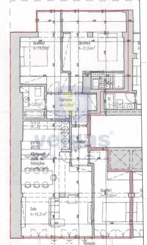 Apartamento T3 para Venda em Avenidas Novas