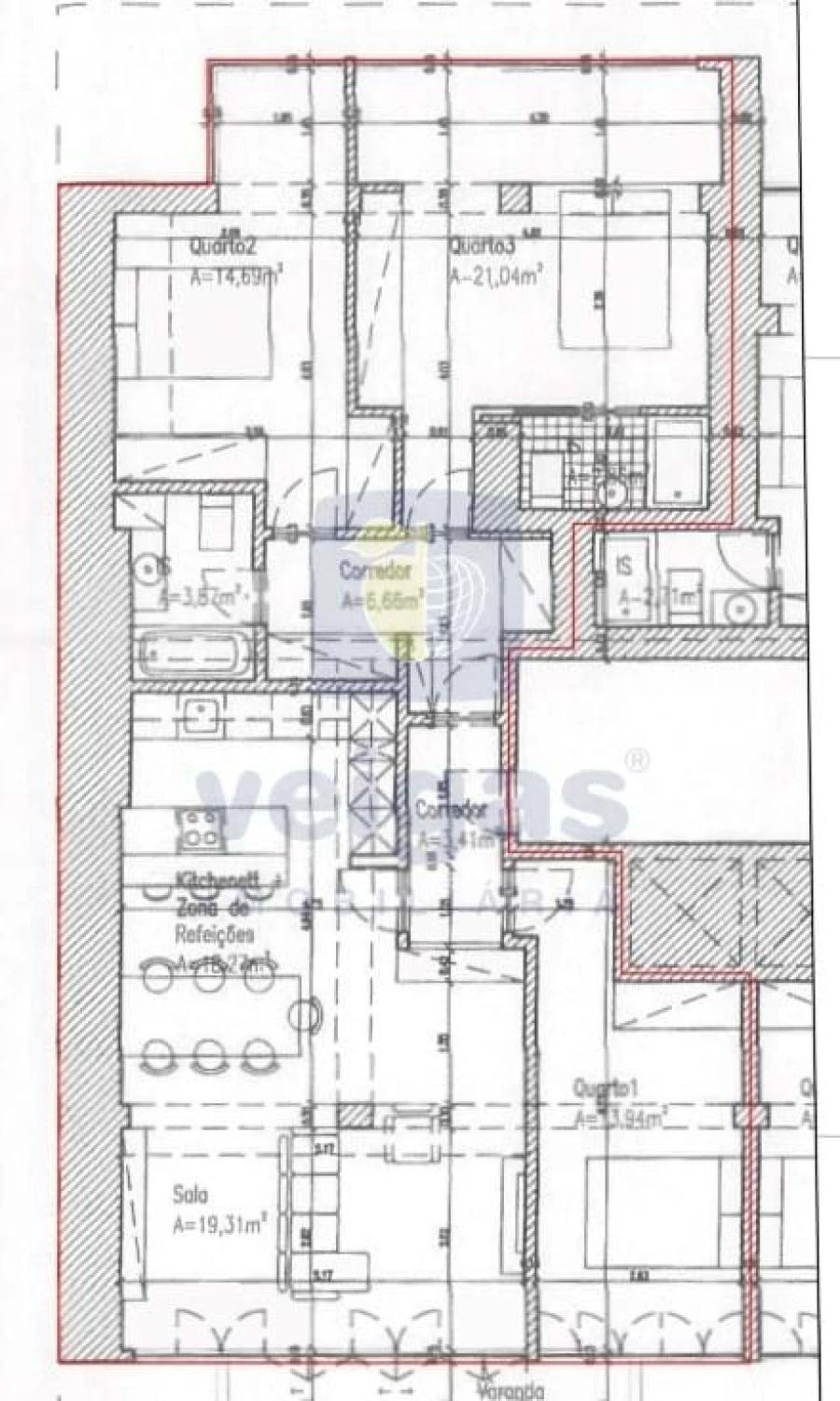 Apartamento T3 para Venda em Avenidas Novas Foto 25