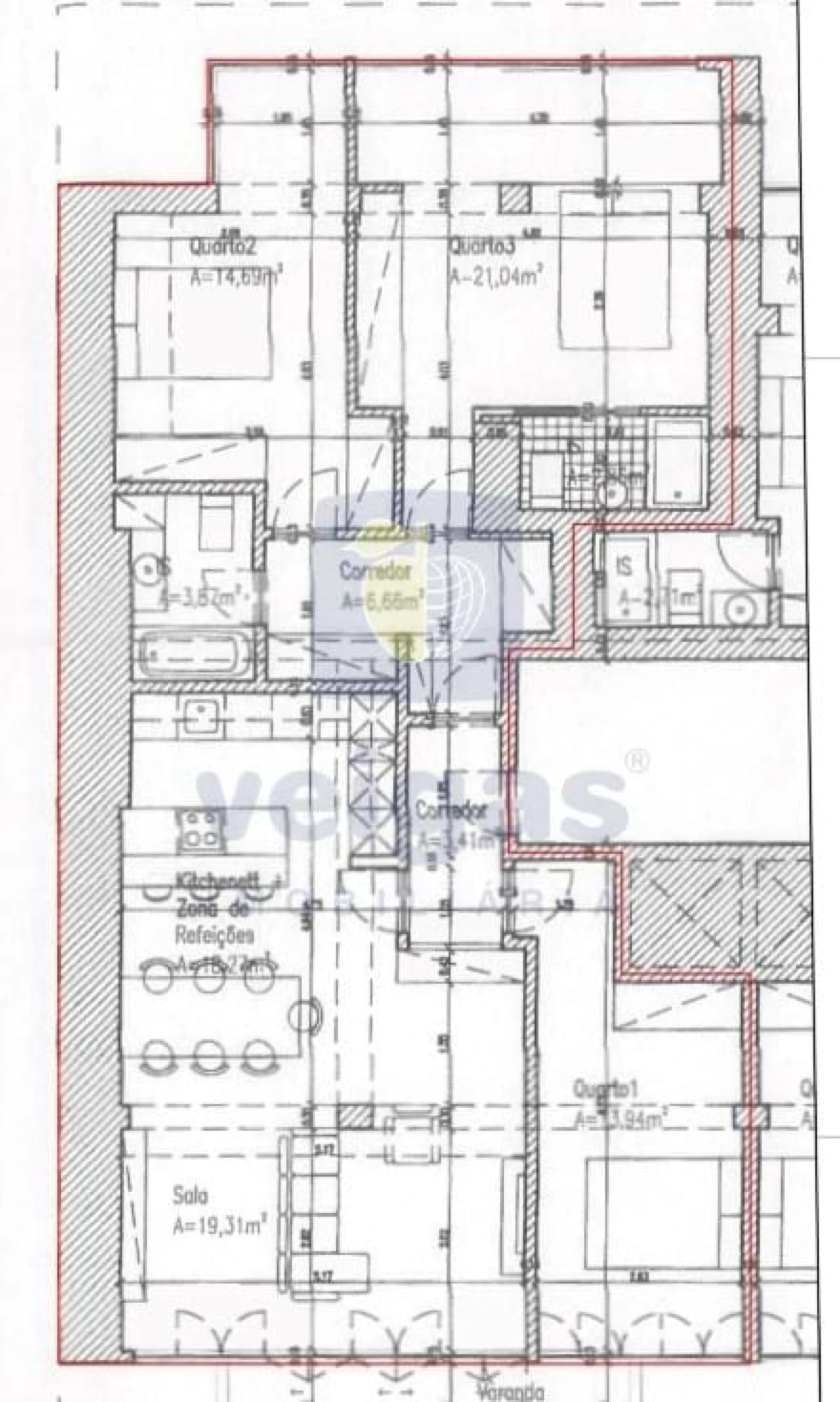 Apartamento T3 para Venda em Avenidas Novas Foto 25