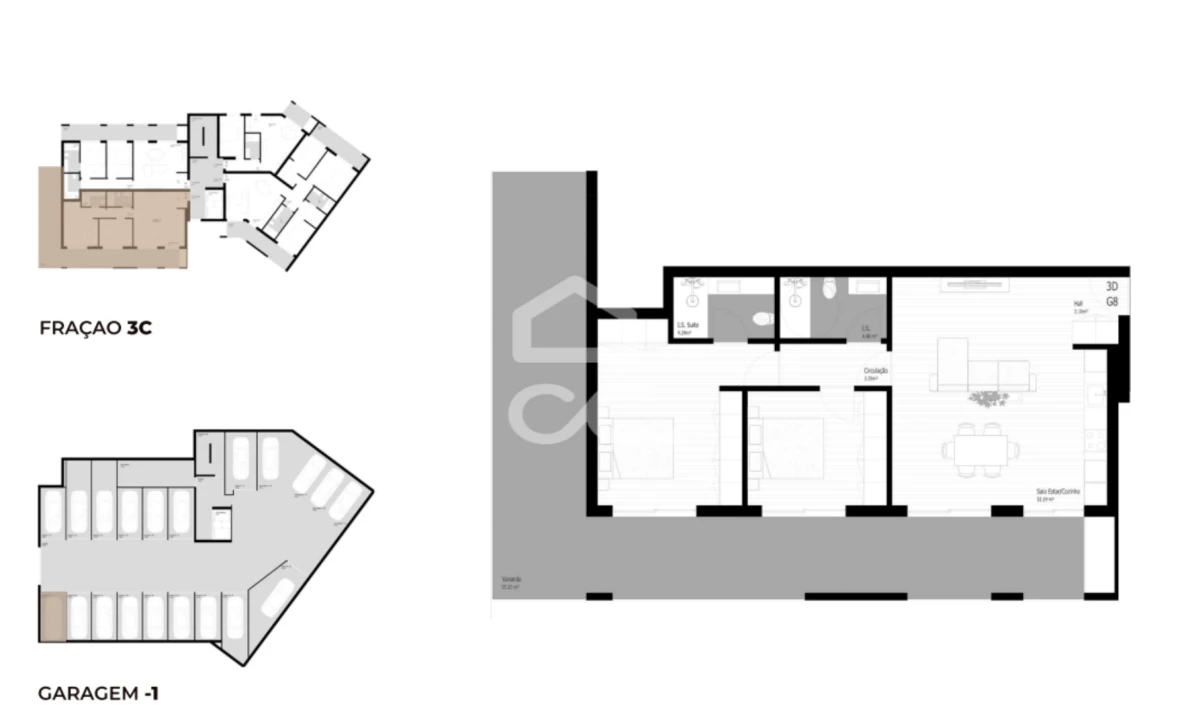 Apartamento T2 para Venda em Pedrouços Foto 4