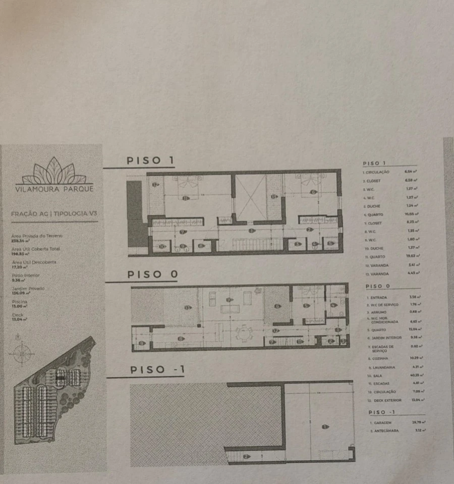 Moradia T3 para Venda em Quarteira Planta 1
