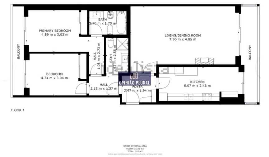 Apartamento T2 para Venda em São Felix da Marinha Foto 22