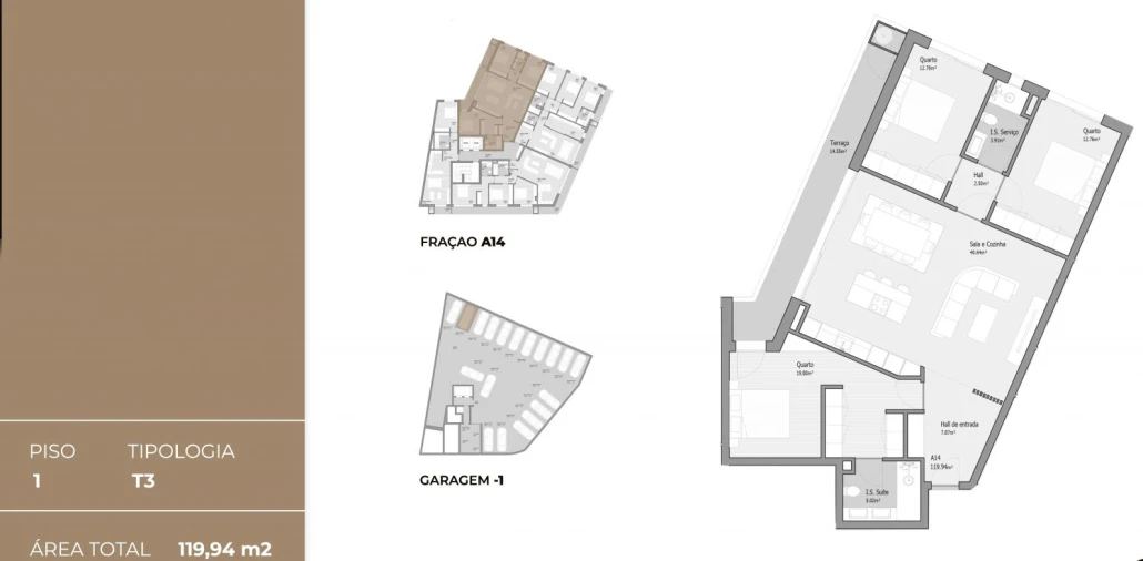 Apartamento T3 para Venda em Bougado (São Martinho e Santiago) Foto 15