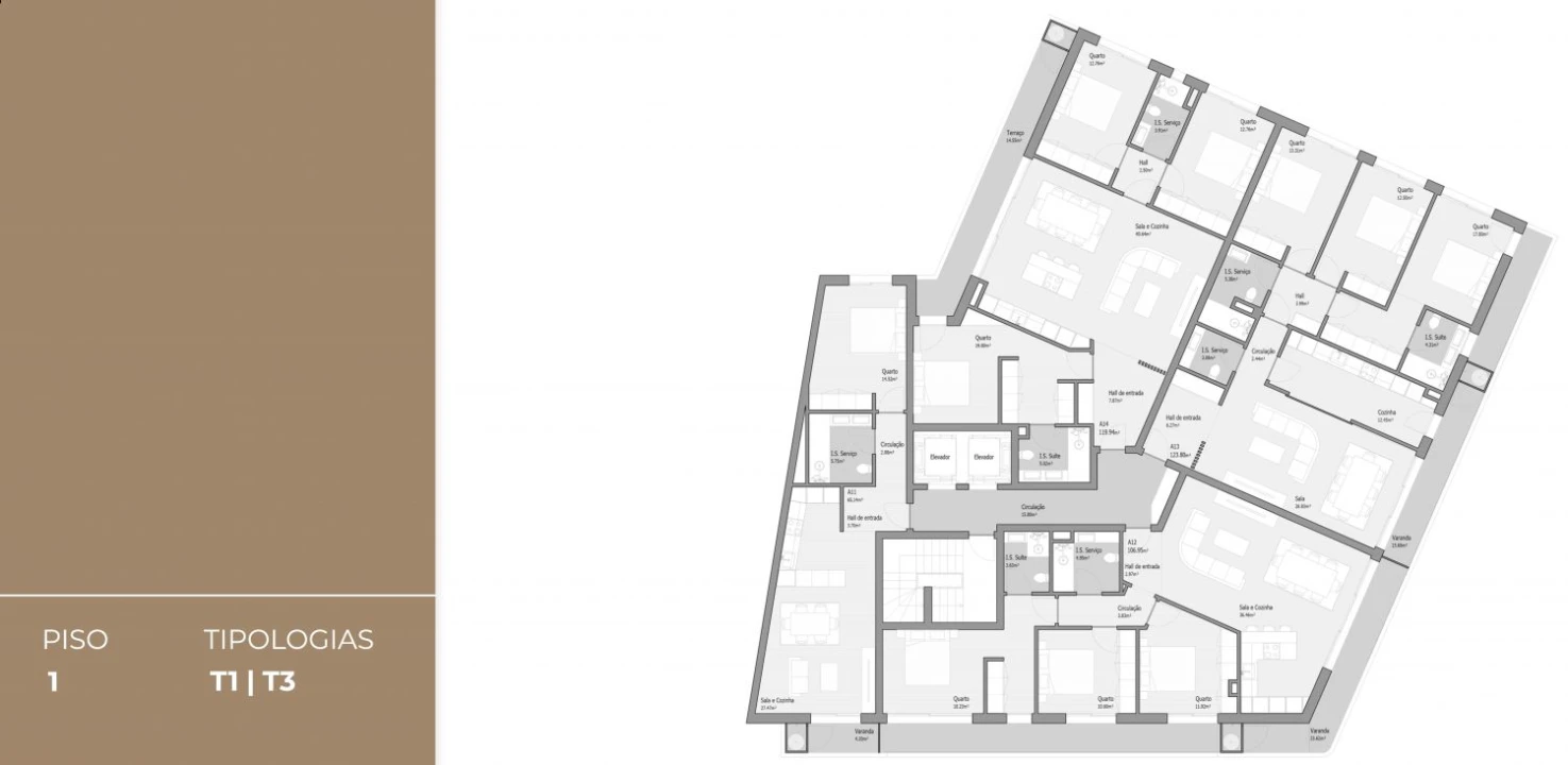Apartamento T3 para Venda em Bougado (São Martinho e Santiago) Foto 16
