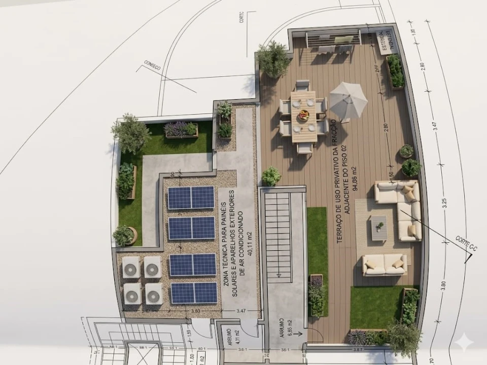 Apartamento T4 para Venda em Tavira (Santa Maria e Santiago) Planta 2