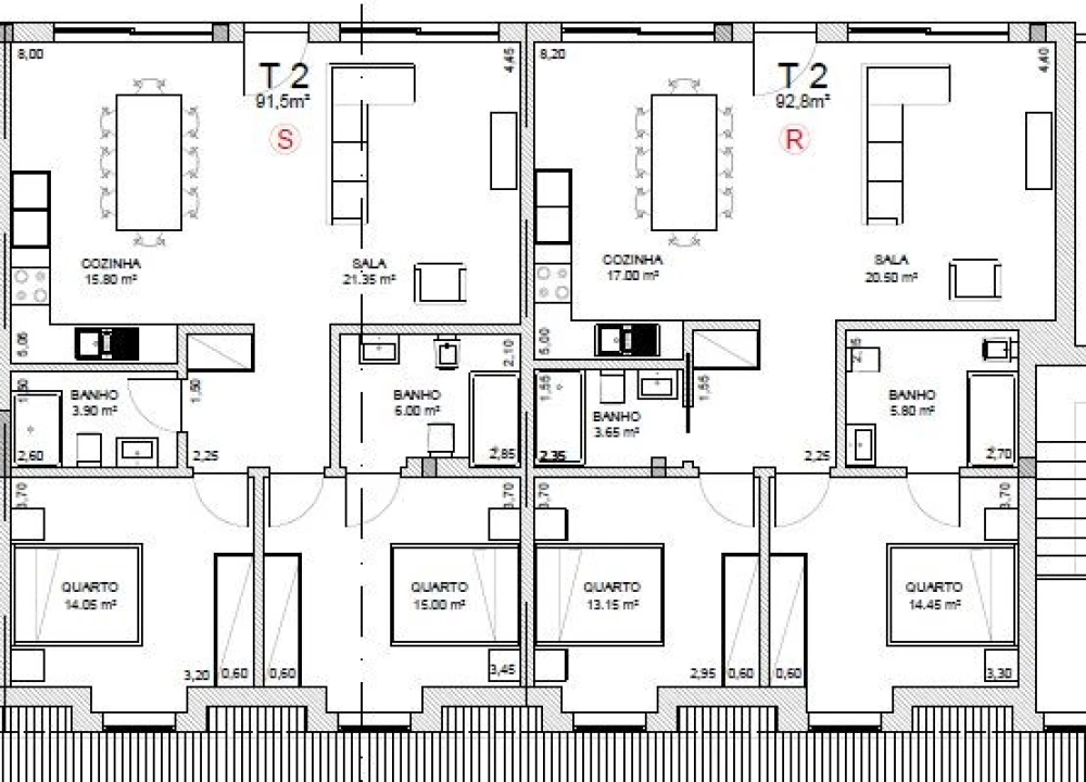 Apartamento T2 para Venda em O. Azeméis, Riba-Ul, Ul, Macinhata Seixa, Madail Planta 2