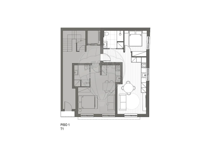 Apartamento T1 para Venda em Nazare Foto 2