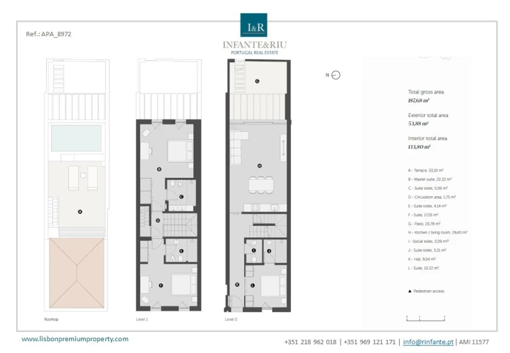 Moradia T3 para Venda em Tavira (Santa Maria e Santiago) Planta 1