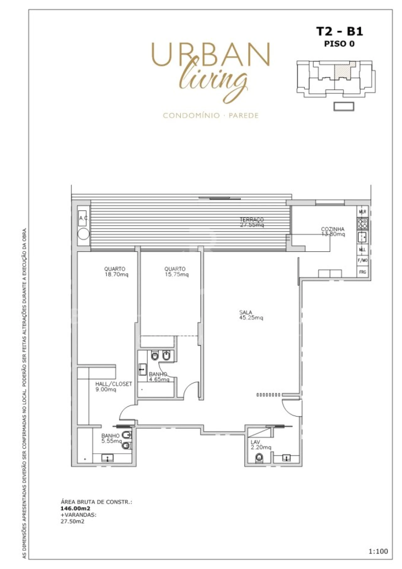 Apartamento T2 para Venda em Carcavelos e Parede Foto 32