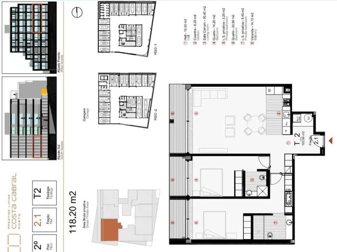 Apartamento T2 para Venda em Paranhos Planta 1