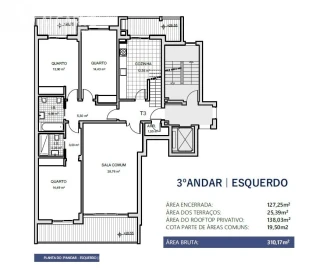 Apartamento T3 para Venda em Montenegro