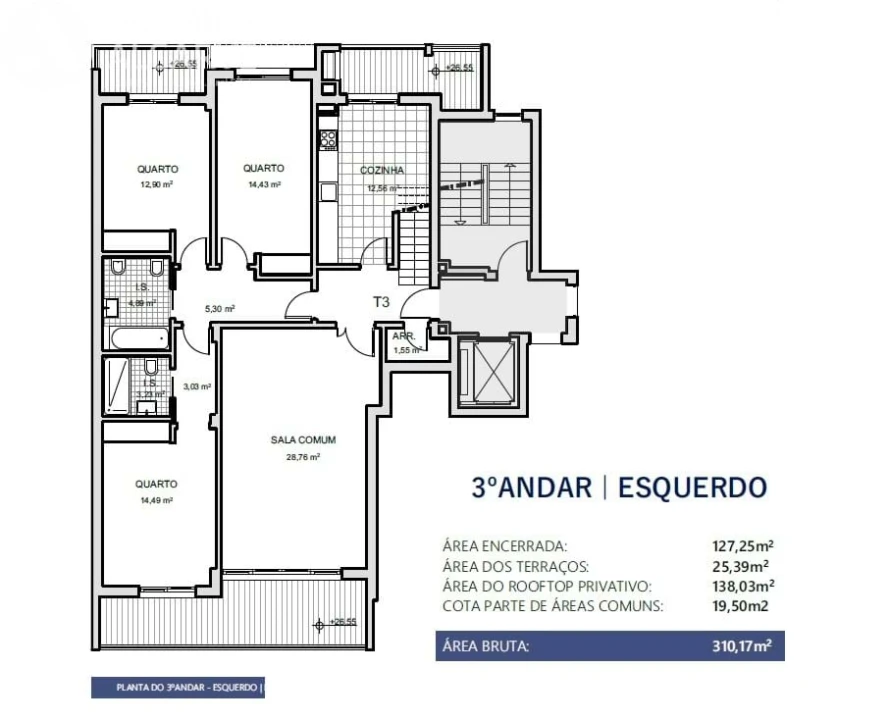 Apartamento T3 para Venda em Montenegro Foto 12