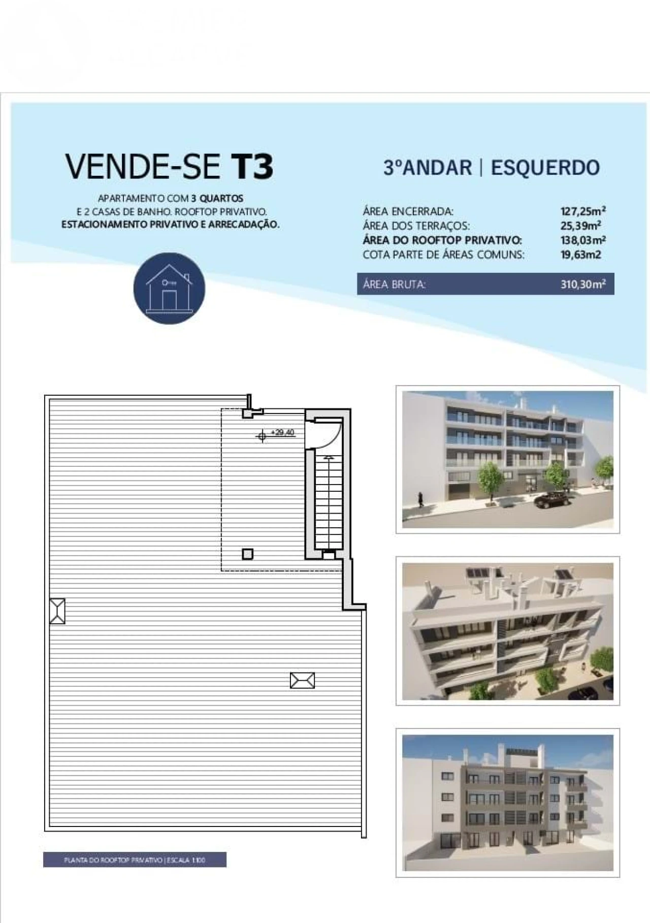 Apartamento T3 para Venda em Montenegro Foto 11