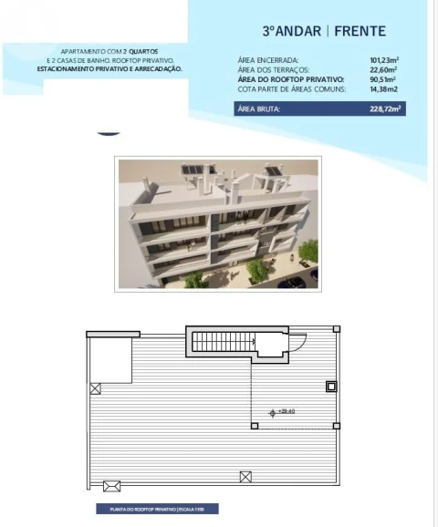 Apartamento T2 para Venda em Montenegro