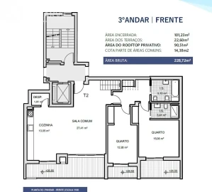 Apartamento T2 para Venda em Montenegro