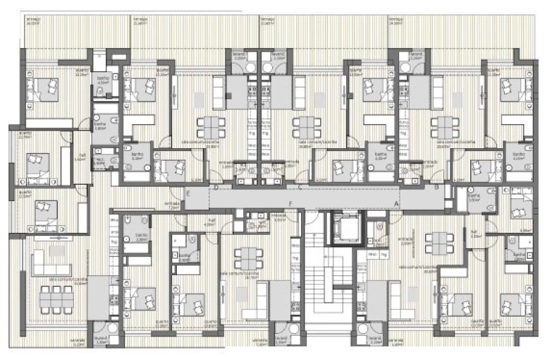 Apartamento T2 para Venda em Moreira Planta 1