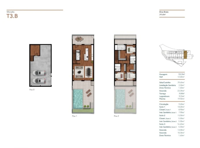 Moradia T3 para Venda em Imaculado Coração de Maria Planta 1