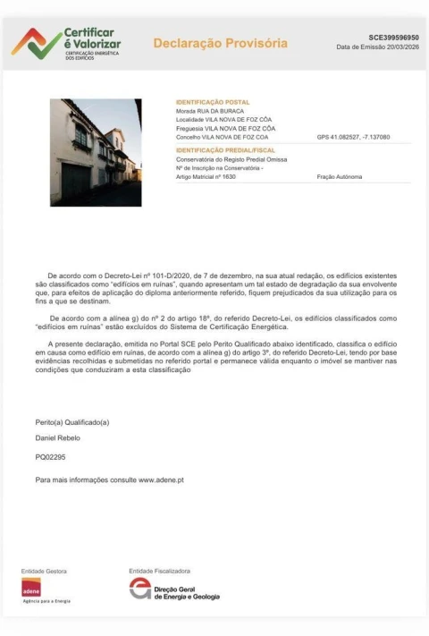 Moradia T9 para Venda em Vila Nova de Foz Côa