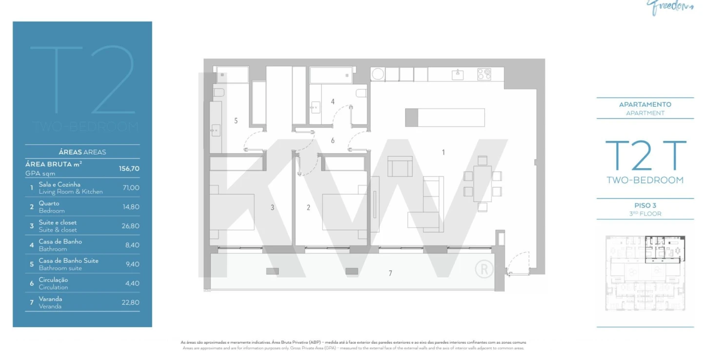 Apartamento T2 para Venda em Arroios Foto 22