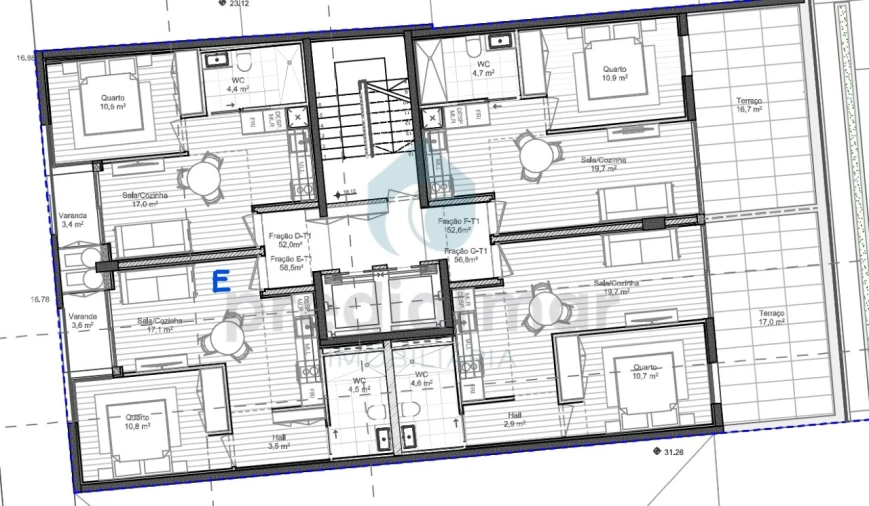 Apartamento T1 para Venda em Matosinhos e Leça da Palmeira Planta 1