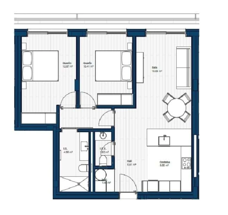 Apartamento T2 para Venda em Canidelo Foto 43