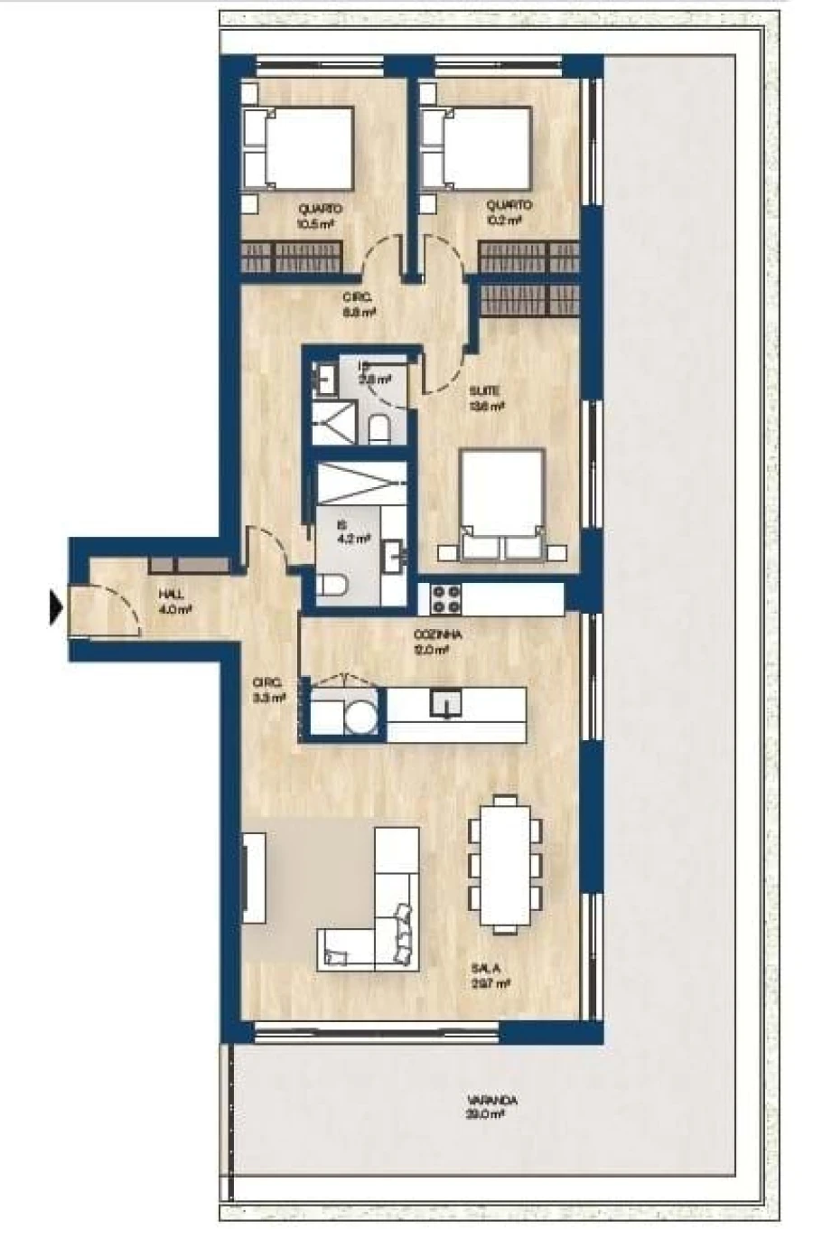 Apartamento T3 para Venda em Canidelo Foto 44