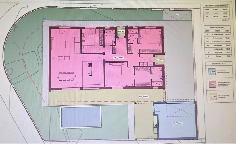 Moradia T3 para Venda em Quinta do Anjo Planta 2