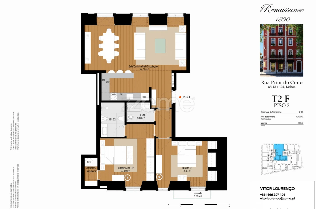 Apartamento T2 para Venda em Estrela Foto 11