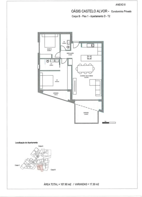 Apartamento T2 para Venda em Alvor