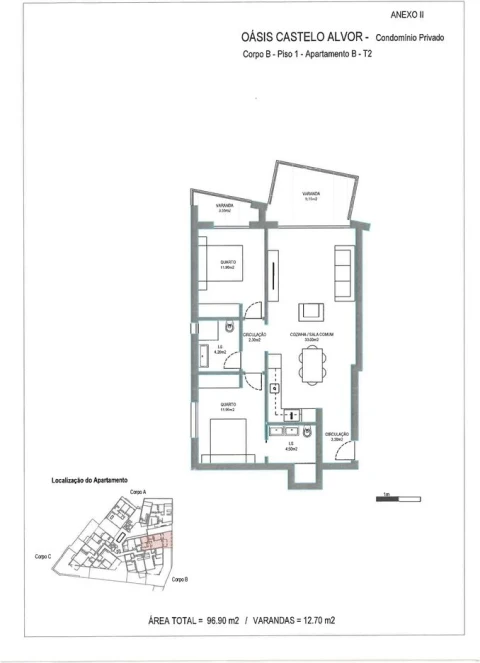 Apartamento T2 para Venda em Alvor