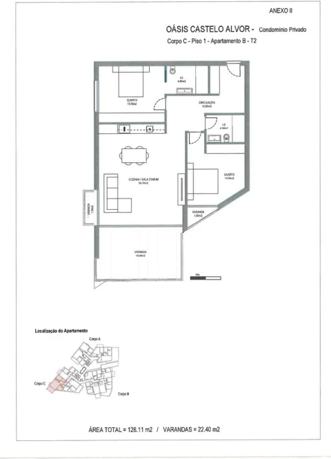 Apartamento T2 para Venda em Alvor