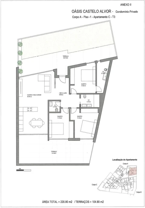Apartamento T3 para Venda em Alvor