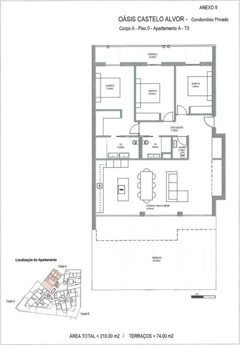 Apartamento T3 para Venda em Alvor