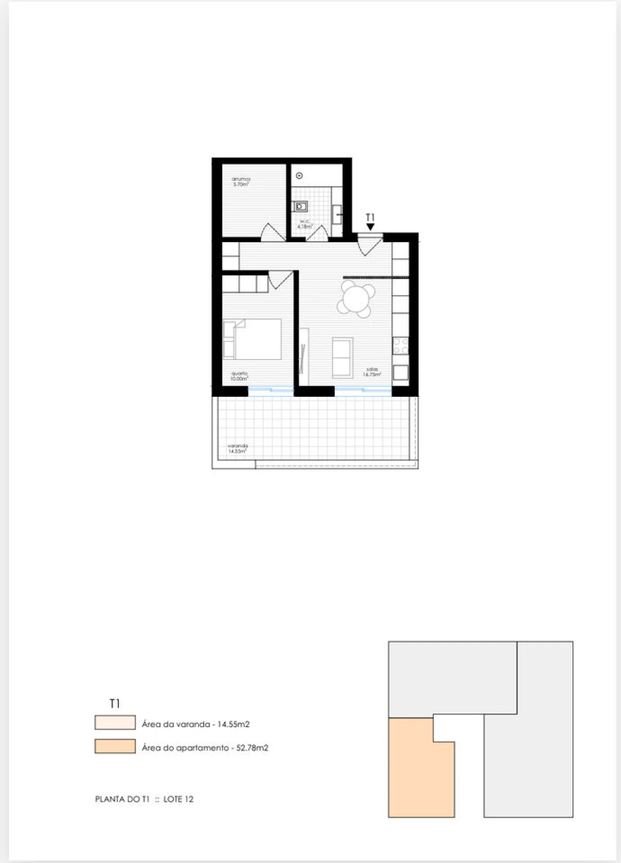 Apartamento T1 para Venda em Portimão Foto 24