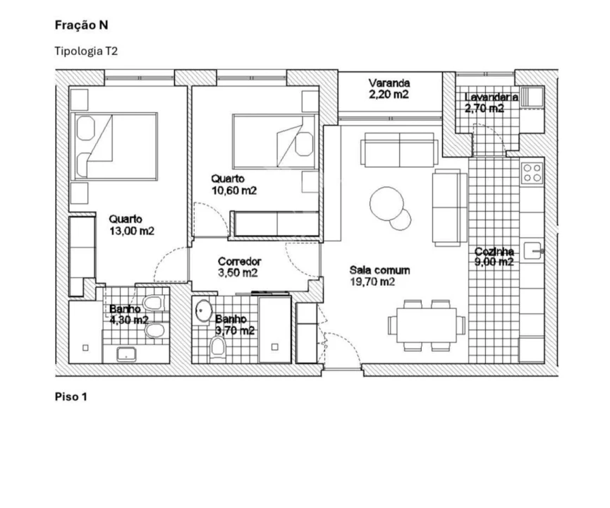 Apartamento T2 para Venda em Ermesinde Foto 10