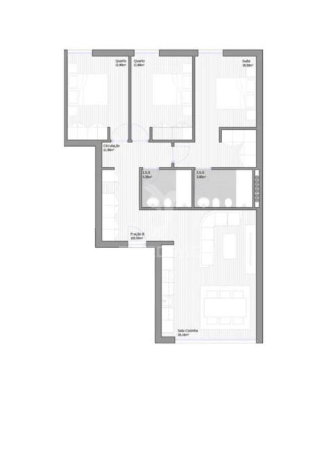 Apartamento T3 para Venda em São João Baptista
