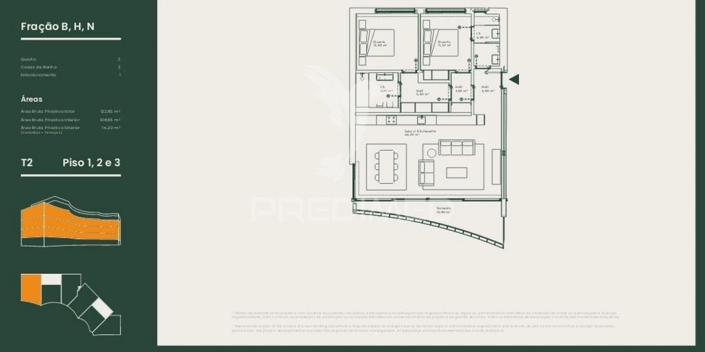 Apartamento T2 para Venda em Sines Foto 3