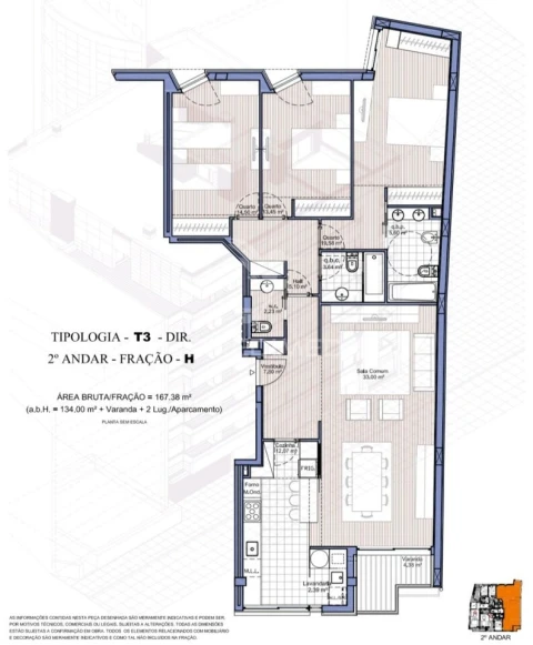 Apartamento T3 para Venda em Cidade da Maia
