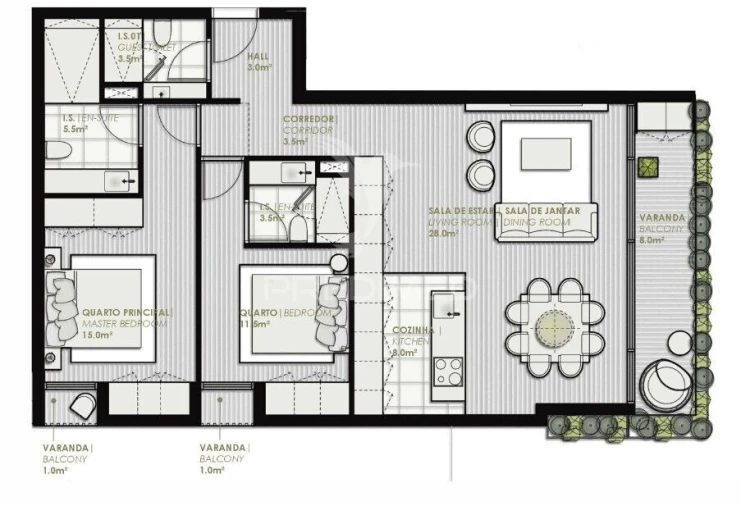 Apartamento T2 para Venda em Portimão Foto 14