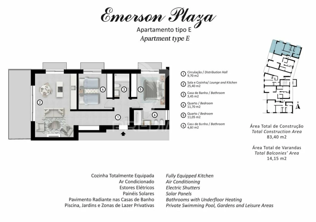 Apartamento T2 para Venda em Portimão Foto 6